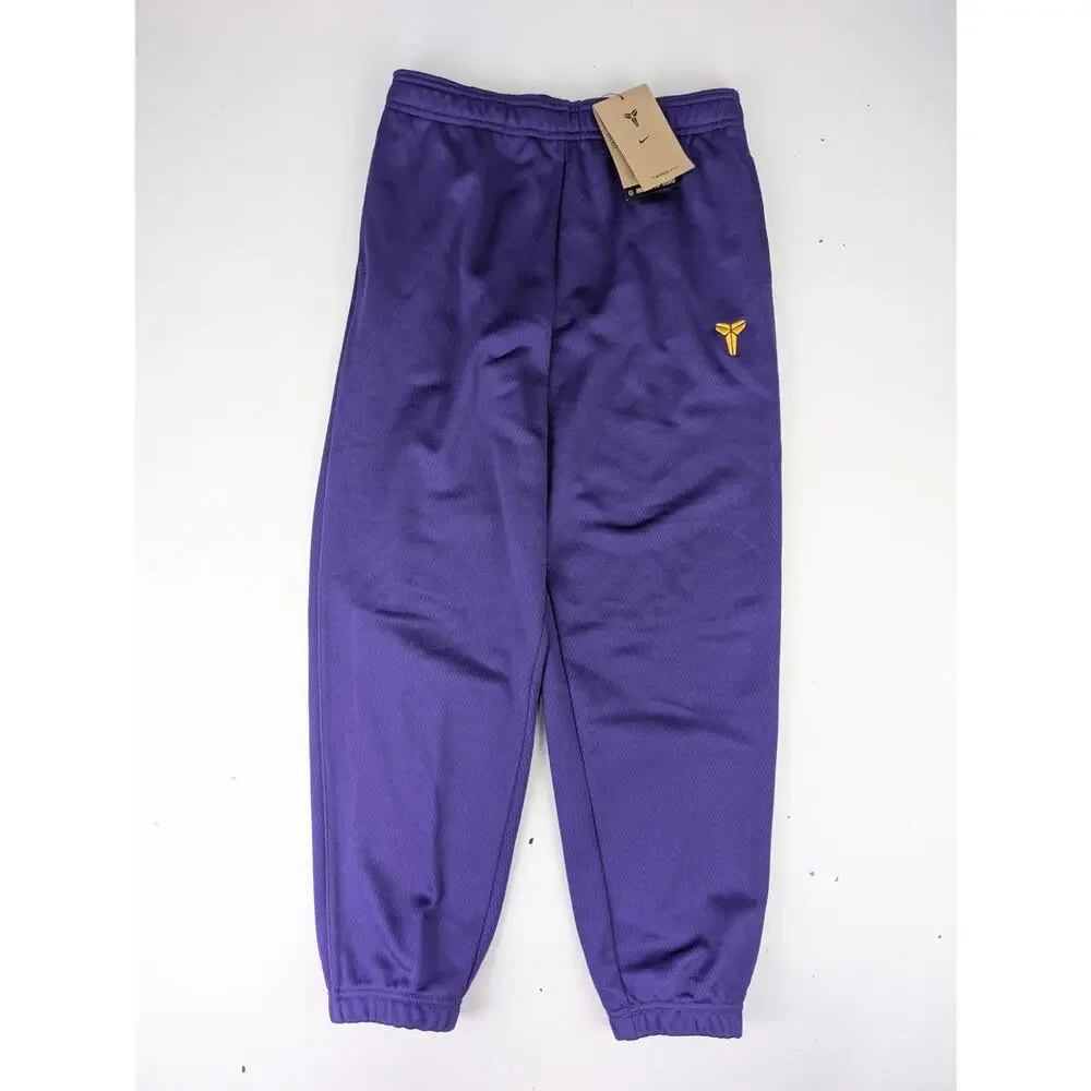Nike Boys Large Kobe Therma-Fit Pullover Hoodie & Jogger Set - Purple & Yellow